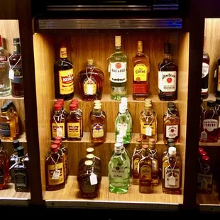 Packages liquor, ice, cigarettes and snacks for sale