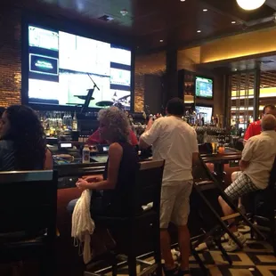 The bar area