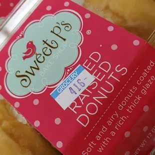 a package of baked donuts