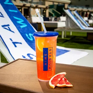 Ruby Red Spritz - Aperol Aperitivo, Grapefruit Juice, Fever Tree Sparkling Grapefruit Soda, Orange Wheel