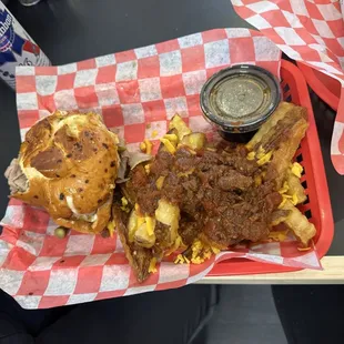 The Donfather and chili fries