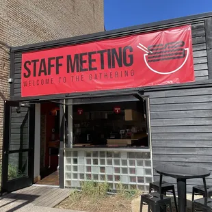 New seating at the window!