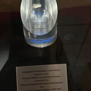 Moon rock (seems bigger than I've seen in three other museums in OKC, Lincoln NE, and Hutchison KS).
