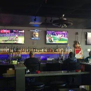 two men sitting at the bar