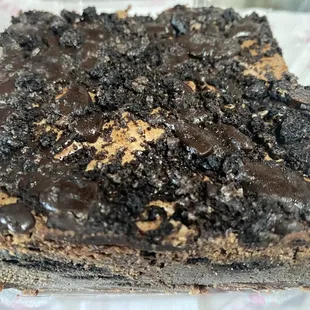 Close of the Oreo brownie