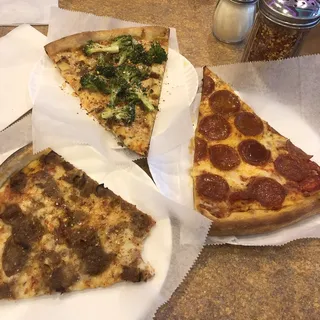 Chicken and Broccoli Pizza Slice