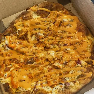 Buffalo chicken pizza