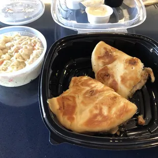 Naan Chicken calzone - limited time and yummy!