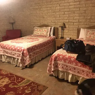 Our two bedroom with a mini kitchen!