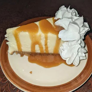 Cheesecake with caramel