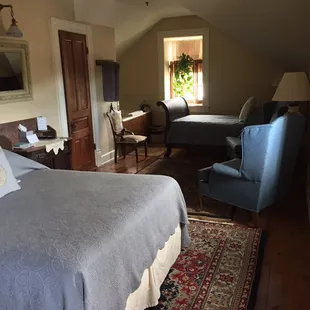 Room #9. Features a whirlpool bath and lovely roof lines for a cozy feeling.