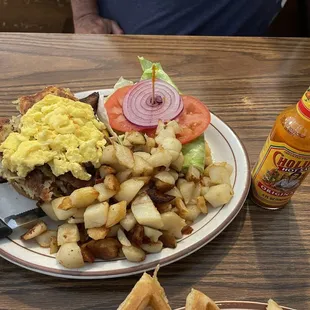 Breakfast burger