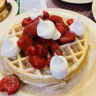 Strawberry waffle