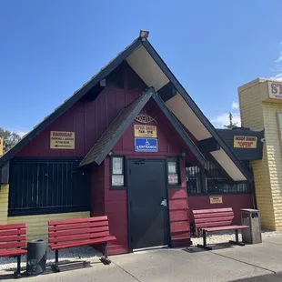 the front of the restaurant