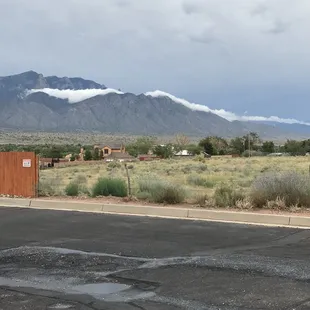 Clouds on the mountain.