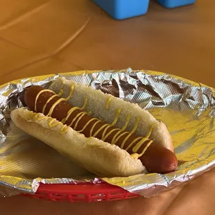 My delicious Sabrett hot dog! Yummmmm!!!