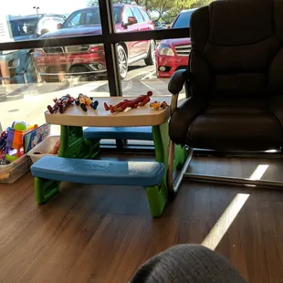 Hanging out in the waiting room