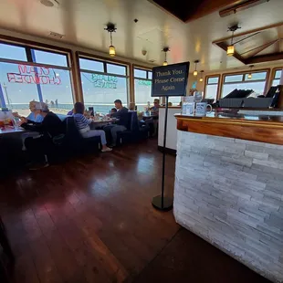 Inside restaurant