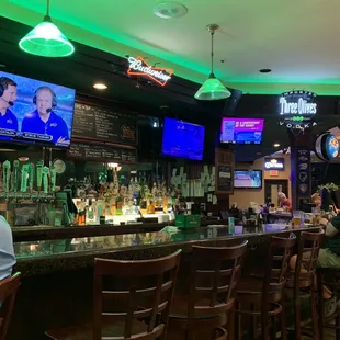 people sitting at the bar