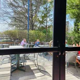 I'm sitting 3 steps from outside door. Not sure why. Place was nearly empty.