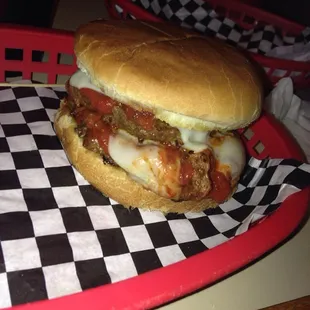 Double pizza burger