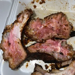 Half the order of ribs were raw