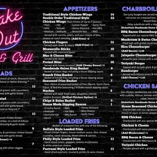 the menu