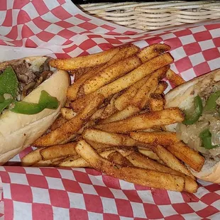 Philly Cheese Steake with Cajun Fries