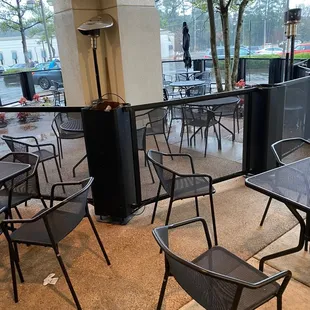 Outdoor patio seating