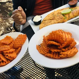 waffles, food