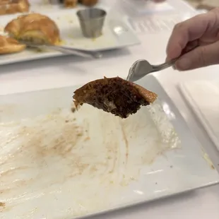 Cinnamon all encrusted on the bottom's -yuck