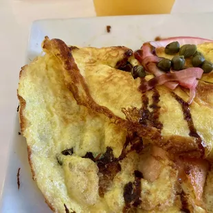 smoked salmon omelette