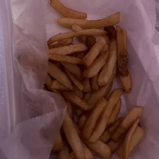 The fries was not fresh at all