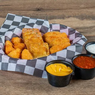 Try our new Mac &amp; Cheese bites, Fried Ravioli and our Jalapeno Poppers!