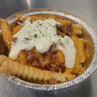 Bacon, cheddar cheese fries anyone?