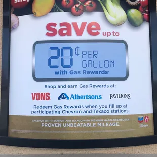 Save with gas rewards