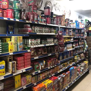 Spices, baking items, tea, coffee, cereal