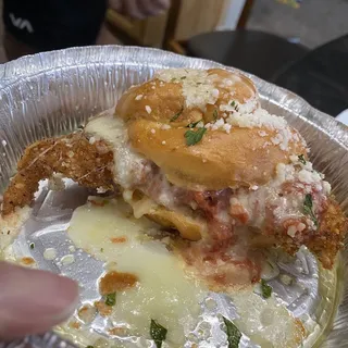 #8 Garlic Knot Chicken Parm Slider