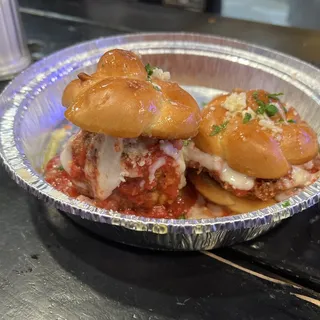 #8 Garlic Knot Eggplant Slider