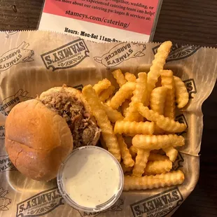 Bbq Chopped Chicken-Q Sandwich