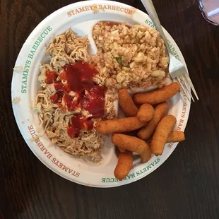 Pulled Pork Chicken Plate