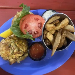 Crab cake sandwich