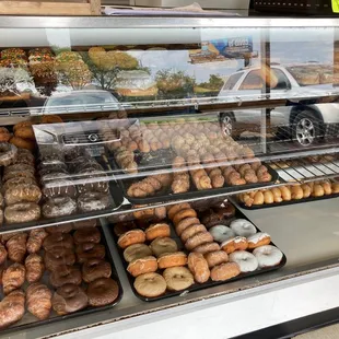 a variety of donuts
