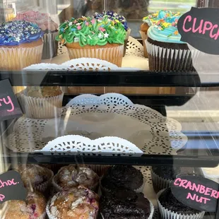 cupcakes and muffins