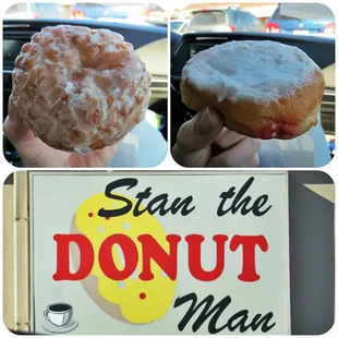 Sour Cream Donut and Jelly Donut