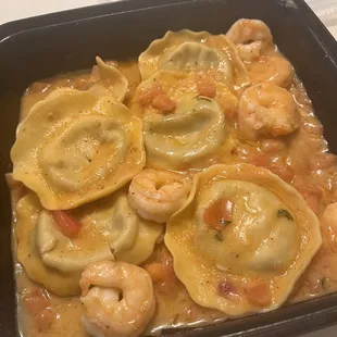 Black truffle ravioli