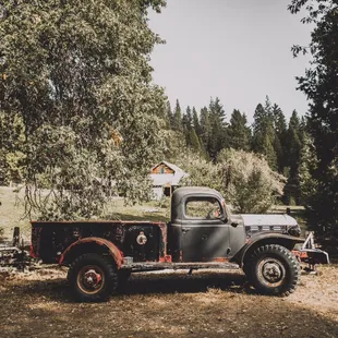 Our 1948 Dodge Power Wagon is a great backdrop for photos.