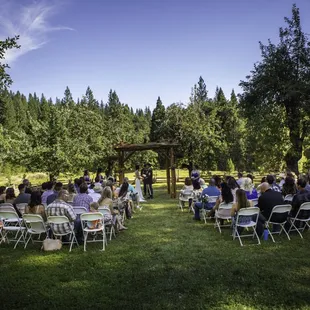Seating and chairs for up to 200 guests.
