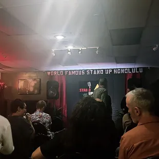 a group of people in a room