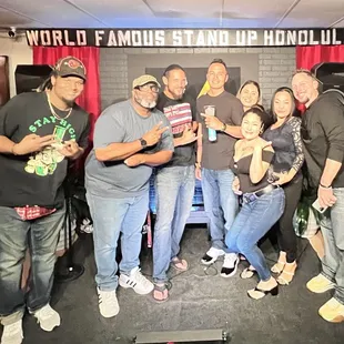 All the Comedians who performed that night were so nice to take a picture with all of us! Epic Night!
